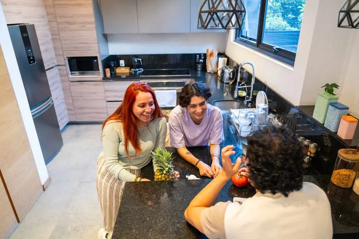 A compass points from a house toward a coin tree rooted in a broken chain, representing Gen Z financial priorities.