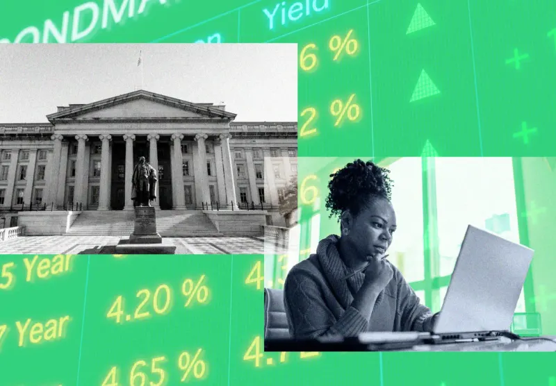 Editorial illustration for: Here’s another way rising bond yields could take a bite out of Americans’ wallets