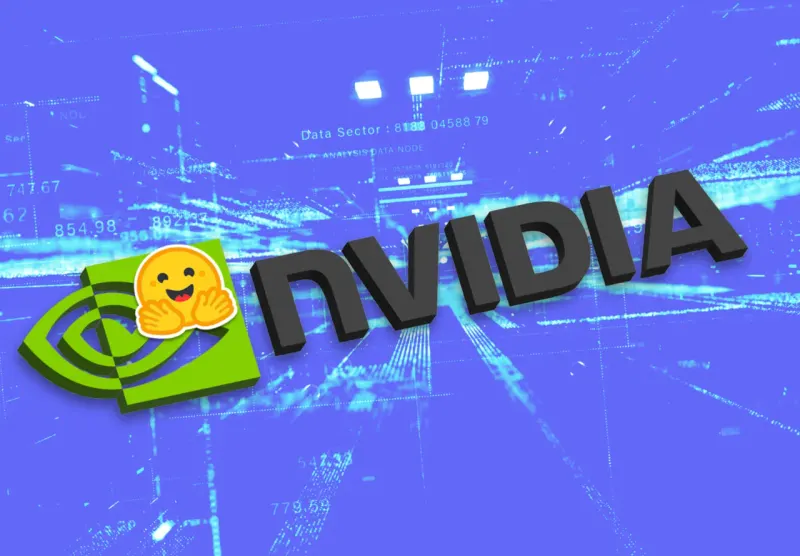 Editorial illustration for: Here’s what Nvidia’s $13 billion Hugging Face deal means for the world of AI