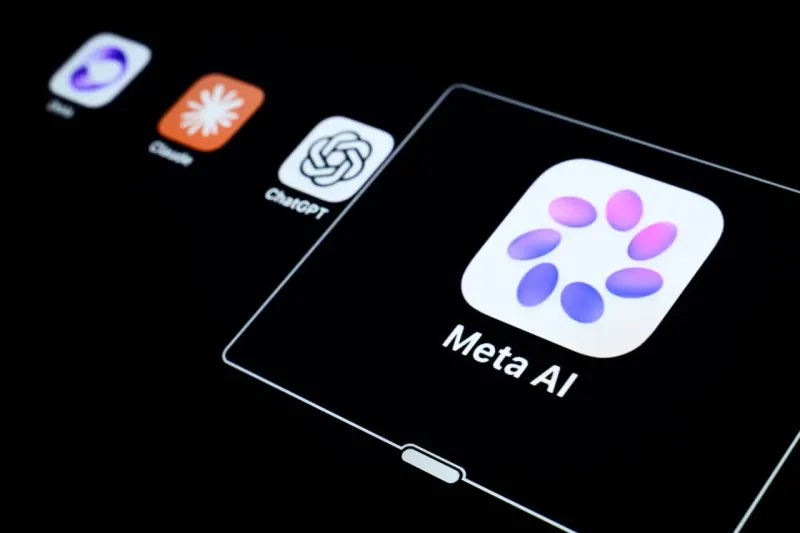 A shut digital door has glowing roots feeding silicon chips, symbolizing AI work continuing after an app closes.