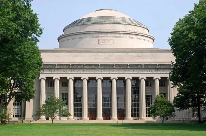 A coin-weighted balance shifts an academic crown from an ivy column to a steel gear.