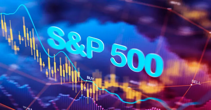 A warped market barometer bends a level horizon, symbolizing concerns that the S&P 500 distorts market health.