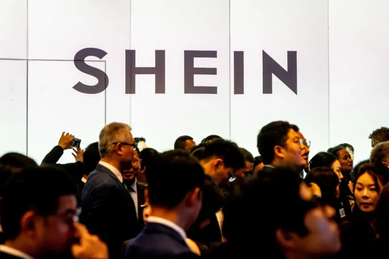 Editorial illustration for: Shein shares fall up to 10% after long-awaited trading debut