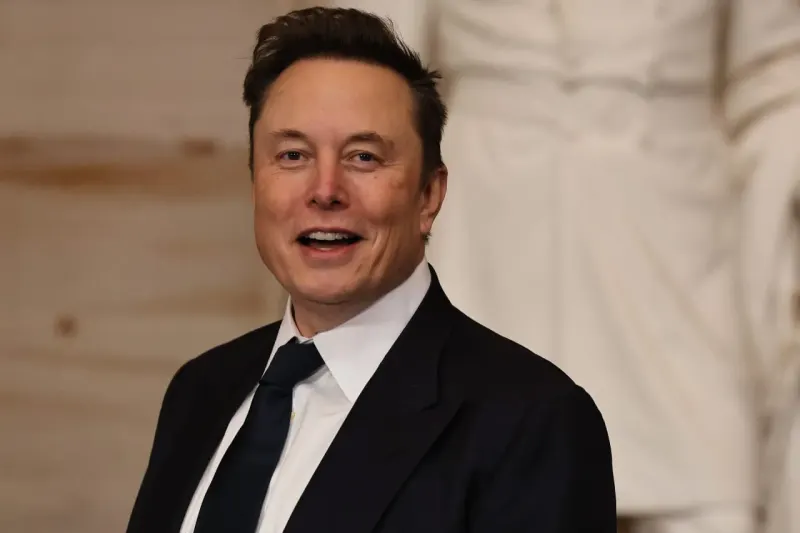 A silicon chip rocket rises while towing a heavy chain of coins, symbolizing SpaceX's AI growth and debt financing.