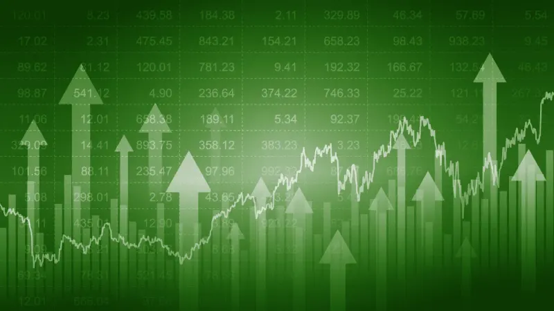 A bear compresses a spring that releases an upward arrow, symbolizing bearishness potentially fueling a stock rally.