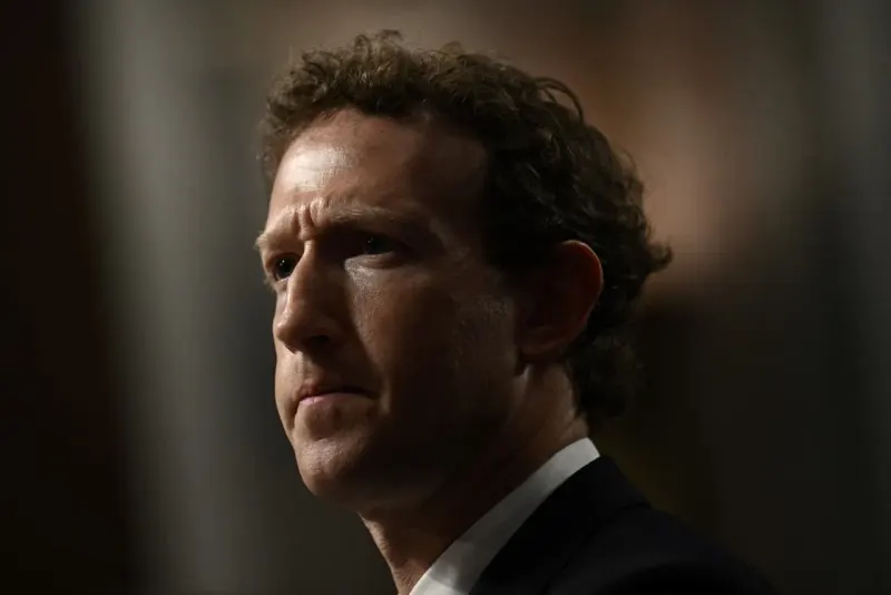 A California-shaped golden key opens a split lock, symbolizing gains for Zuckerberg and Meta.